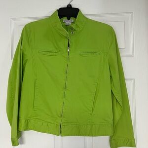 Vibrant Green Utility Jacket for Women